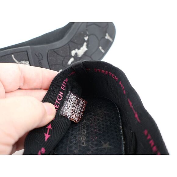 Skechers Cleo Bewitch Shoes Womens 9.5 M Ballet Flats Black Knit Fabric Comfort - Picture 7 of 9